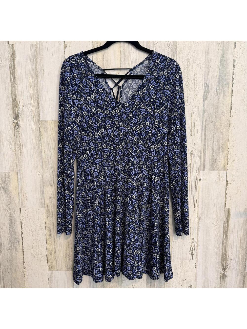 Women's XL Dress Floral Long Sleeve Babydoll Dress (fits smaller) - Picture 2 of 13